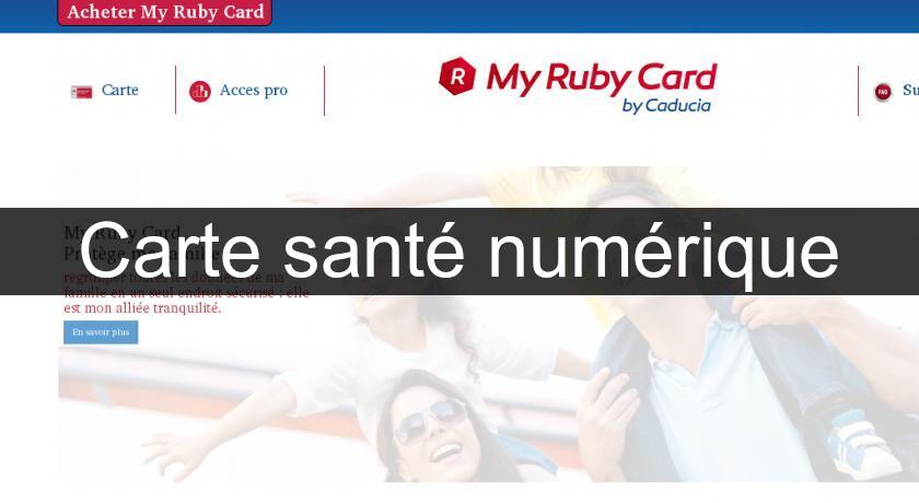 Carte santé numérique Carte santé numérique