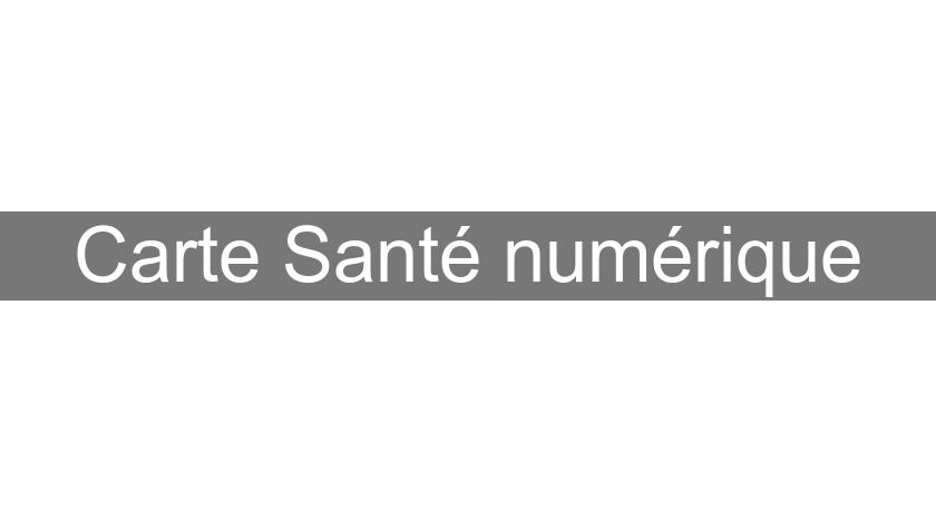Carte Santé numérique Carte Santé numérique