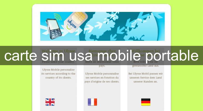 carte sim usa mobile portable