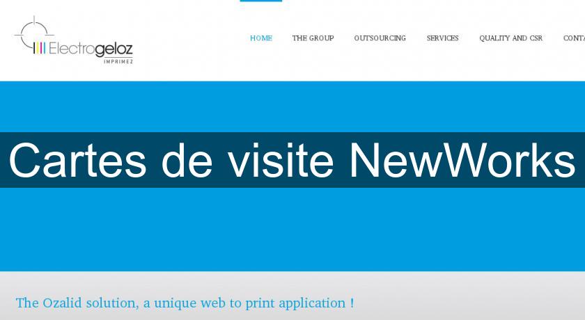 Cartes de visite NewWorks Cartes de visite NewWorks