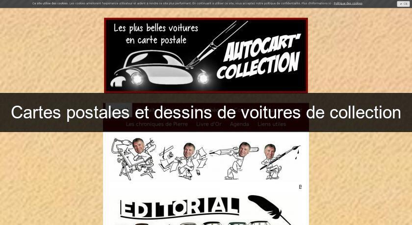 Cartes postales et dessins de voitures de collection Cartes postales et dessins de voitures de collection