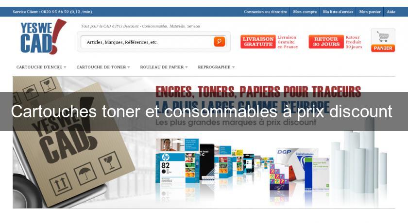 Cartouches toner et consommables à prix discount 