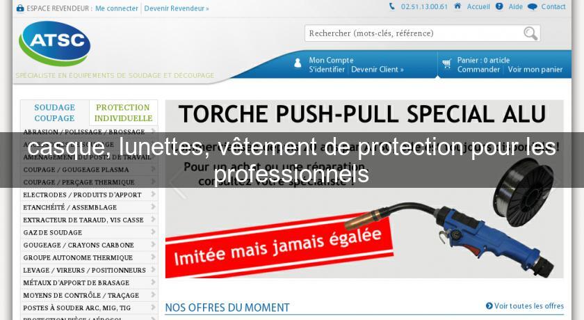 casque, lunettes, vêtement de protection pour les professionnels casque, lunettes, vêtement de protection pour les professionnels