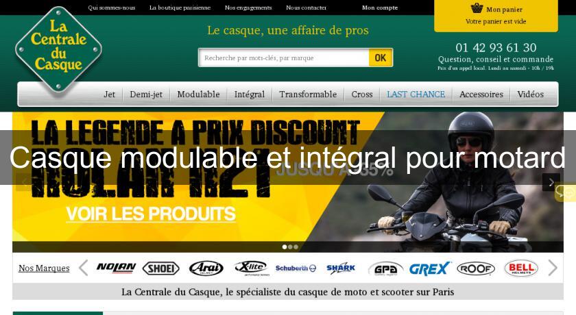 Casque modulable et intégral pour motard Casque modulable et intégral pour motard