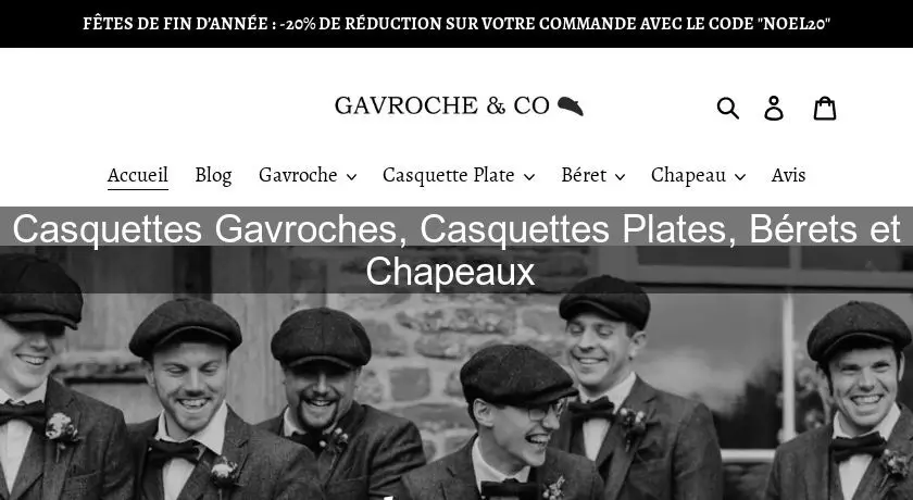 Casquettes Gavroches, Casquettes Plates, Bérets et Chapeaux 
