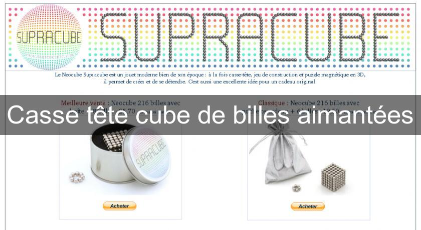 Casse tête cube de billes aimantées