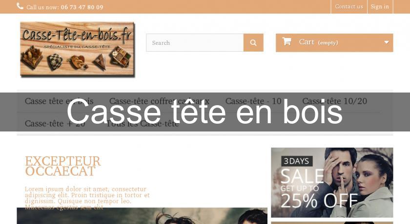 Casse tête en bois Casse tête en bois