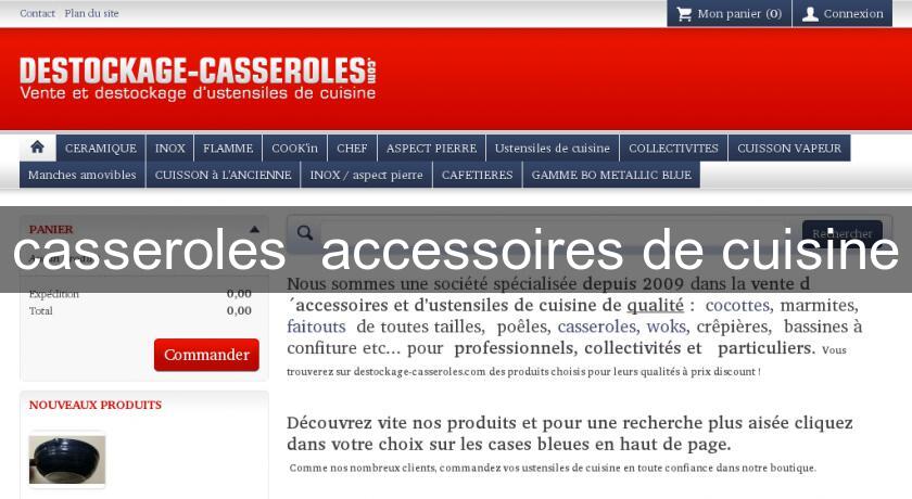 casseroles 'accessoires de cuisine