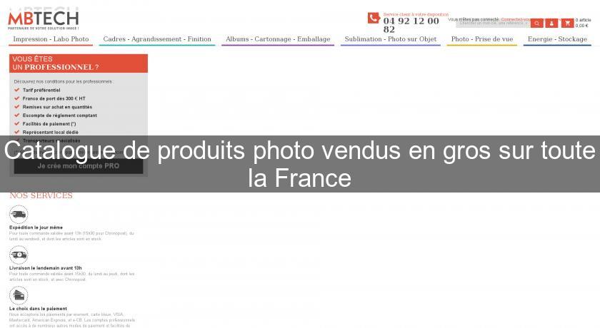 Catalogue de produits photo vendus en gros sur toute la France