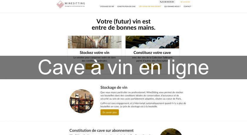 Cave à vin en ligne Cave à vin en ligne
