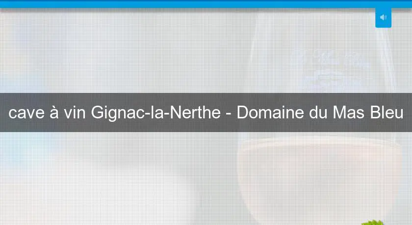 cave à vin Gignac-la-Nerthe - Domaine du Mas Bleu