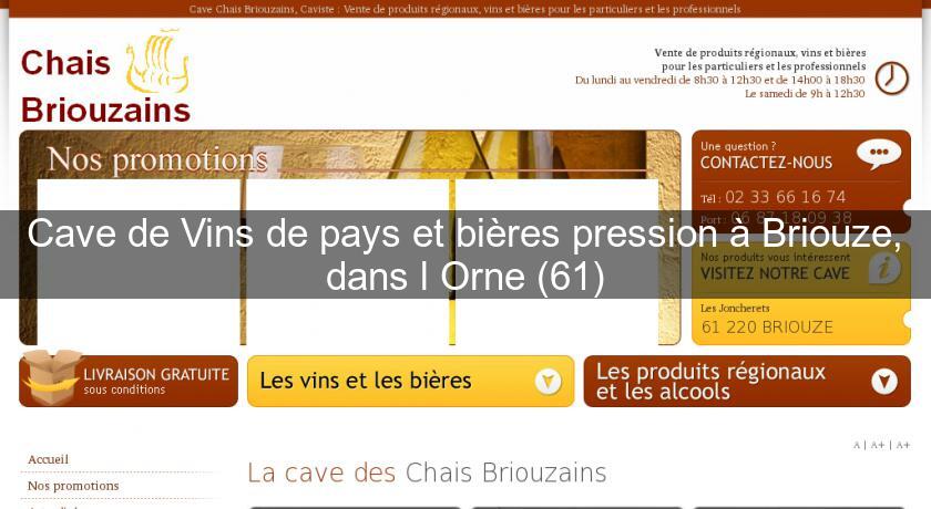 Cave de Vins de pays et bières pression à Briouze, dans l'Orne (61) Cave de Vins de pays et bières pression à Briouze, dans l'Orne (61)