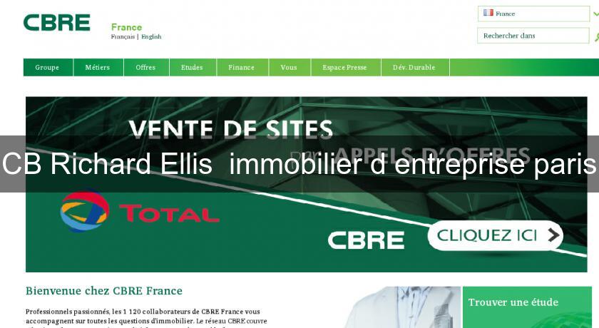 CB Richard Ellis immobilier d'entreprise paris CB Richard Ellis immobilier d'entreprise paris