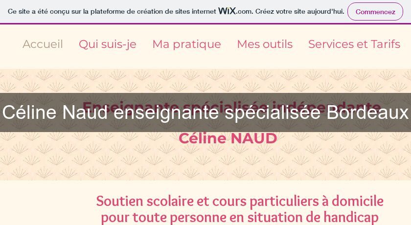 Céline Naud enseignante spécialisée Bordeaux Céline Naud enseignante spécialisée Bordeaux