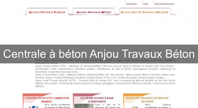 Centrale à béton Anjou Travaux Béton Centrale à béton Anjou Travaux Béton
