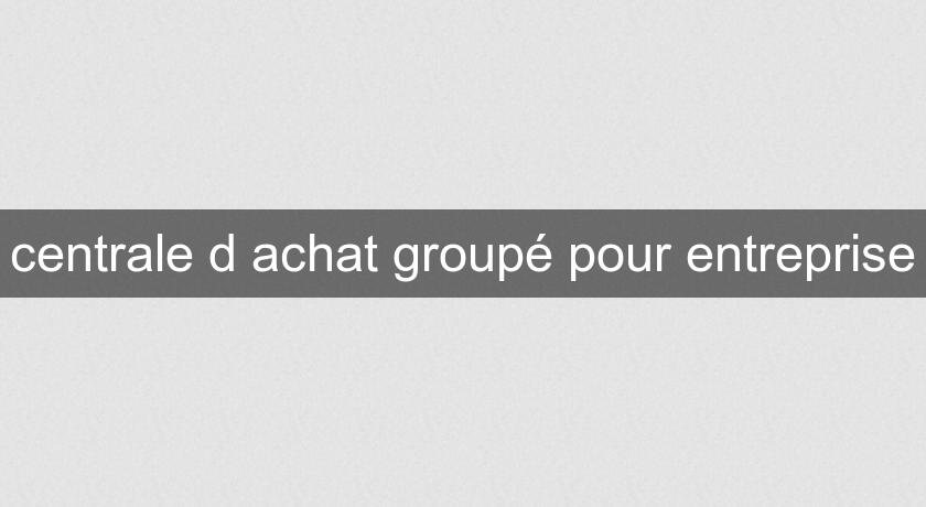 centrale d'achat groupé pour entreprise centrale d'achat groupé pour entreprise