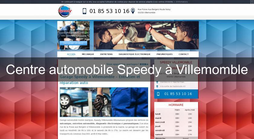 Centre automobile Speedy à Villemomble Centre automobile Speedy à Villemomble