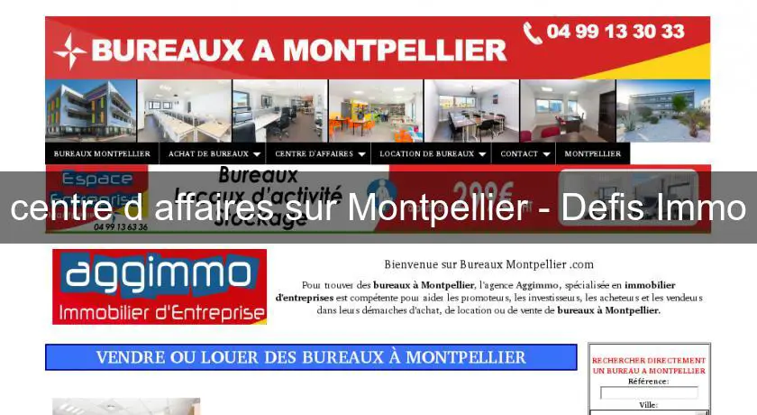 centre d'affaires sur Montpellier - Defis Immo