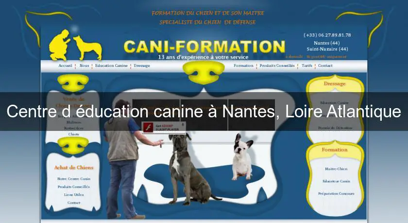 Centre d'éducation canine à Nantes, Loire Atlantique