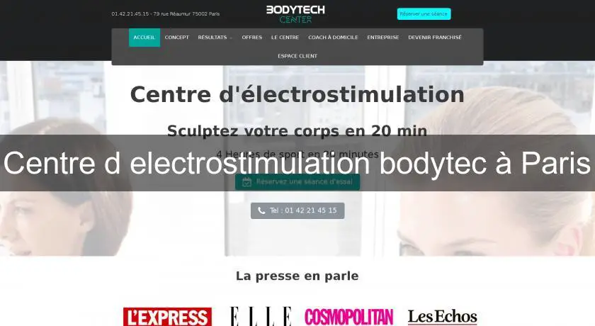 Centre d'electrostimulation bodytec à Paris