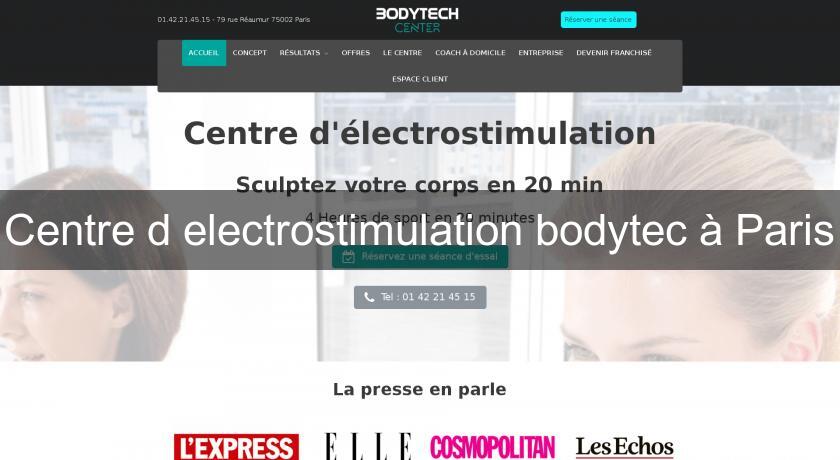 Centre d'electrostimulation bodytec à Paris Centre d'electrostimulation bodytec à Paris