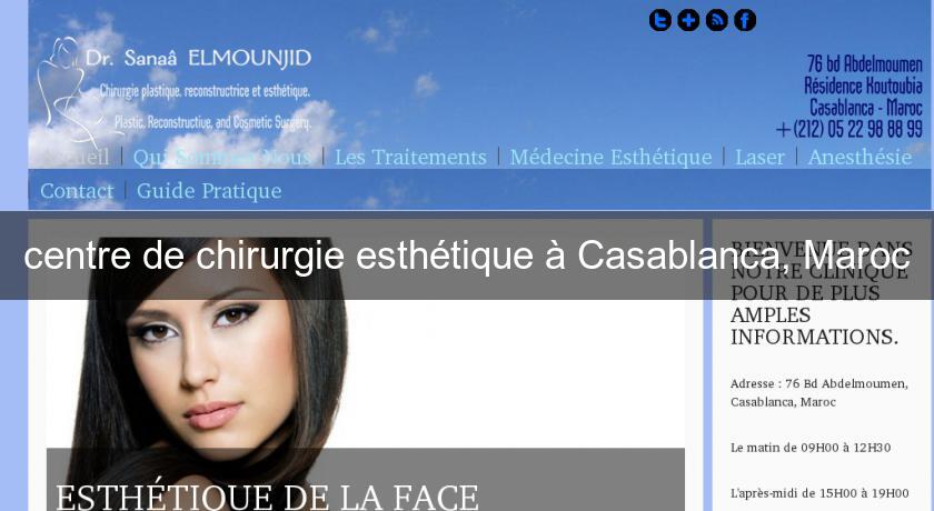 centre de chirurgie esthétique à Casablanca, Maroc