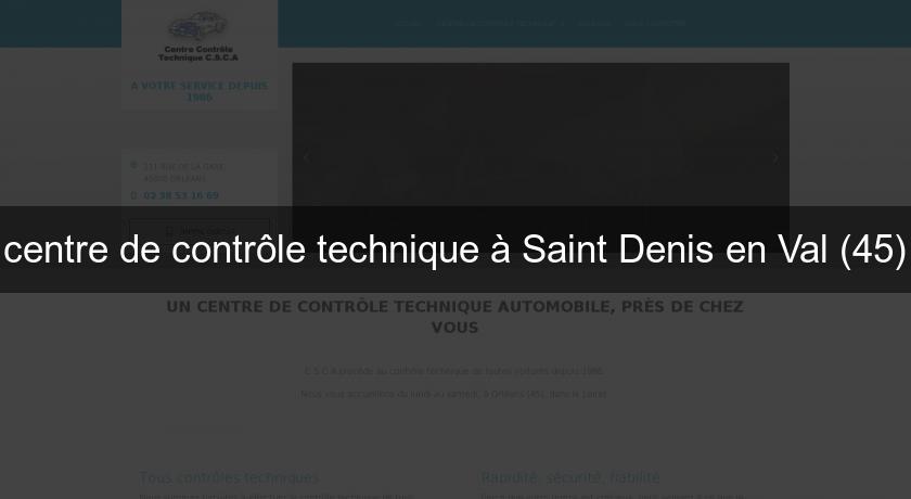 centre de contrôle technique à Saint Denis en Val (45)