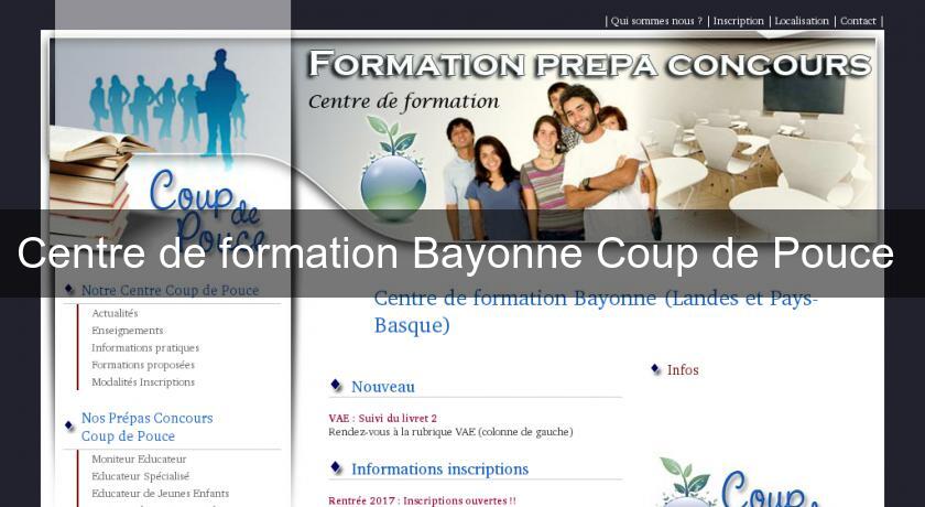 Centre de formation Bayonne Coup de Pouce Centre de formation Bayonne Coup de Pouce
