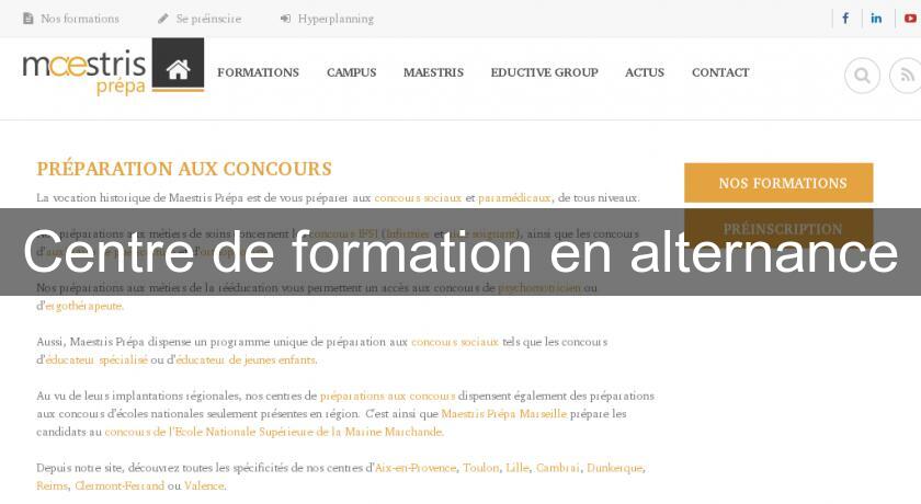 Centre de formation en alternance Centre de formation en alternance