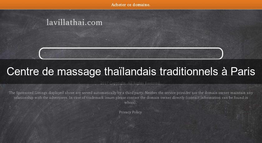 Centre de massage thaïlandais traditionnels à Paris