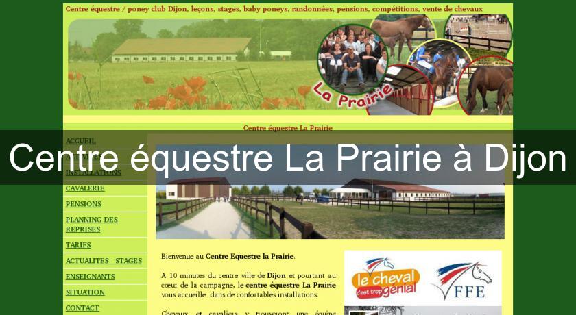 Centre équestre La Prairie à Dijon