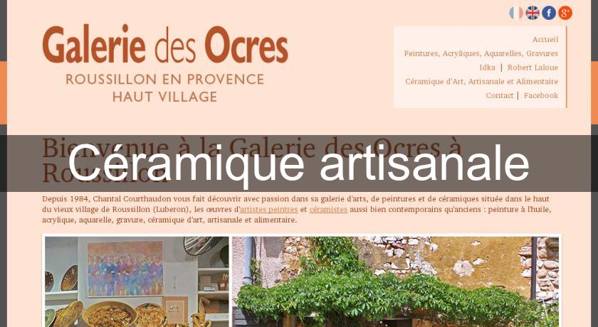 Céramique artisanale