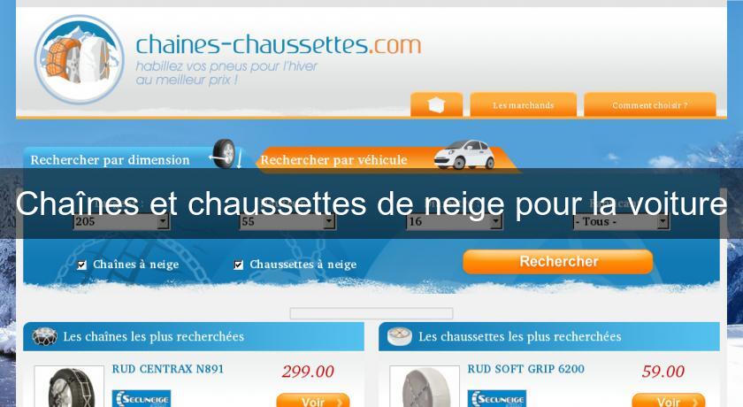 Chaînes et chaussettes de neige pour la voiture Chaînes et chaussettes de neige pour la voiture