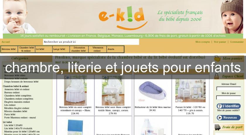 chambre, literie et jouets pour enfants