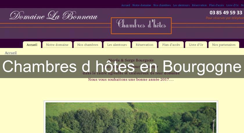 Chambres d'hôtes en Bourgogne