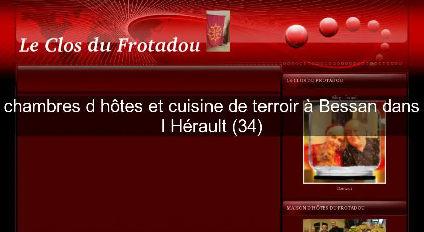 chambres d'hôtes et cuisine de terroir à Bessan dans l'Hérault (34)