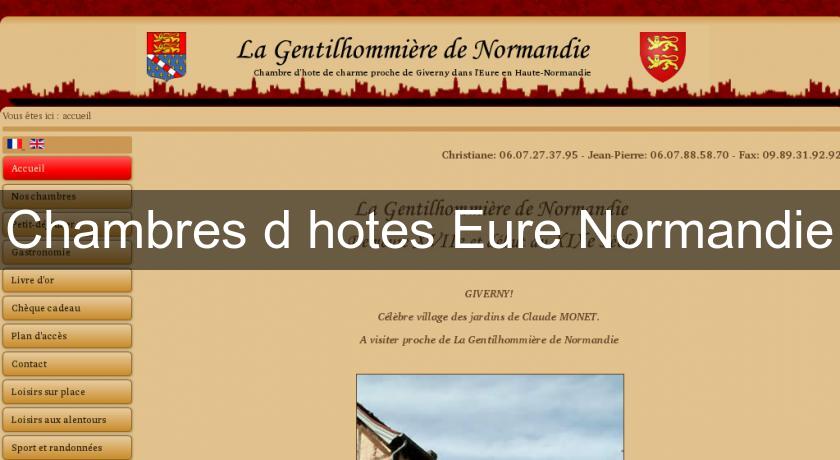 Chambres d'hotes Eure Normandie