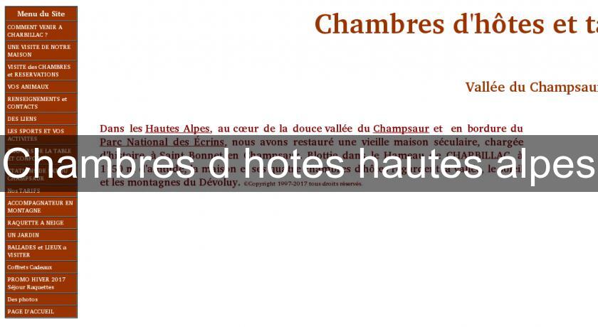 Chambres d'hotes hautes alpes Chambres d'hotes hautes alpes
