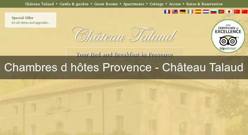 Chambres d'hôtes Provence - Château Talaud