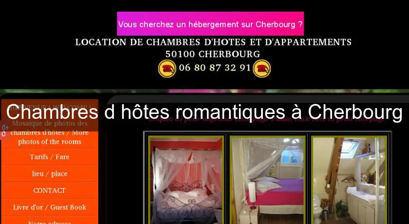 Chambres d'hôtes romantiques à Cherbourg