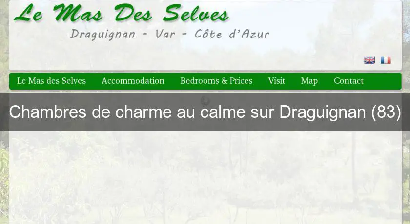 Chambres de charme au calme sur Draguignan (83)