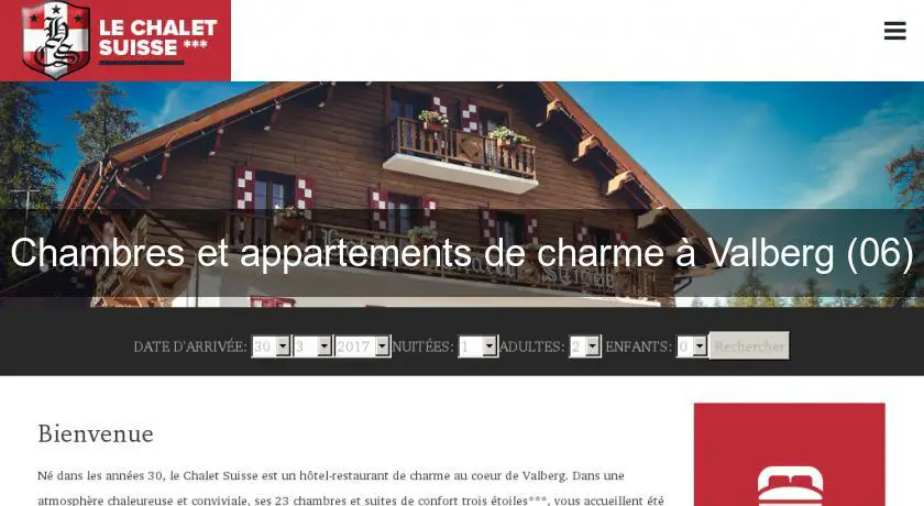 Chambres et appartements de charme à Valberg (06)