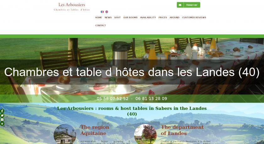 Chambres et table d'hôtes dans les Landes (40) Chambres et table d'hôtes dans les Landes (40)