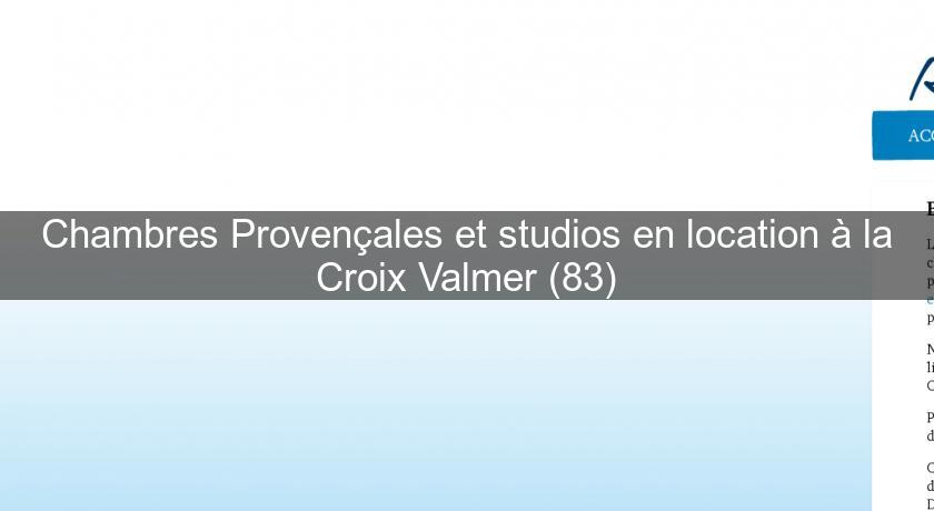 Chambres Provençales et studios en location à la Croix Valmer (83)