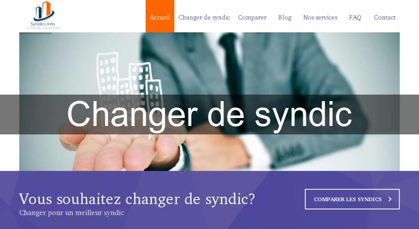 Changer de syndic