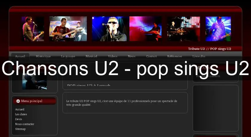 Chansons U2 - pop sings U2