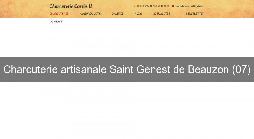 Charcuterie artisanale Saint Genest de Beauzon (07) Charcuterie artisanale Saint Genest de Beauzon (07)