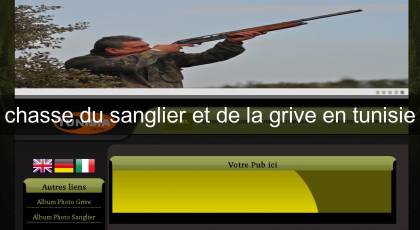 chasse du sanglier et de la grive en tunisie