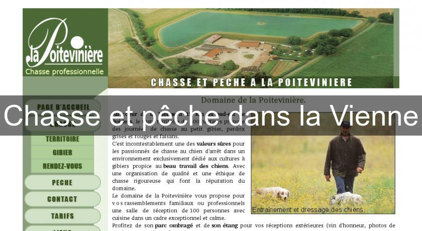 Chasse et pêche dans la Vienne