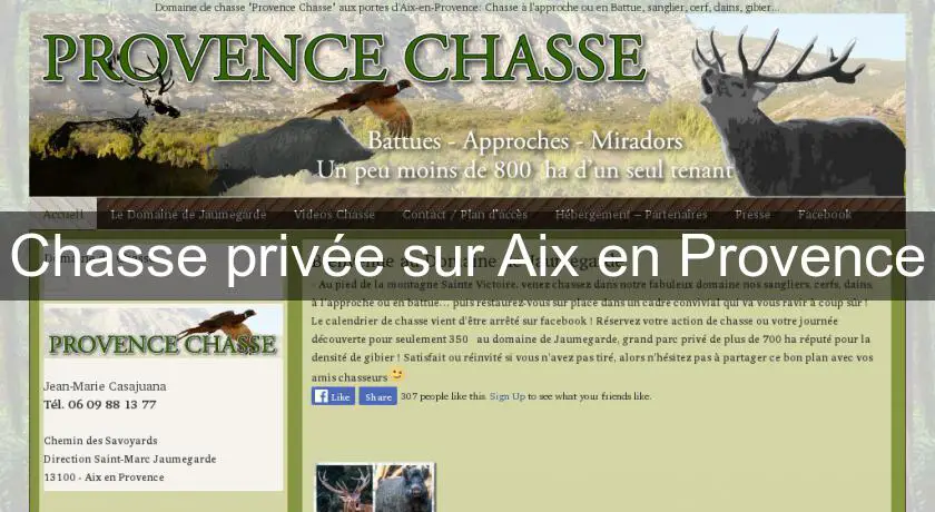 Chasse privée sur Aix en Provence